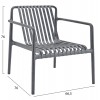 ΠΟΛΥΘΡΟΝΑ LOUNGE ΕΞΩΤ.ΧΩΡΟΥ MALEN HM6626.03 ΓΚΡΙ ΠΟΛΥΠΡΟΠΥΛΕΝΙΟ 66x77x76Υεκ