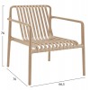ΠΟΛΥΘΡΟΝΑ LOUNGE ΕΞΩΤ.ΧΩΡΟΥ MALEN HM6626.04 ΚΑΠΟΥΤΣΙΝΟ ΠΟΛΥΠΡΟΠΥΛΕΝΙΟ 66x77x76Υεκ