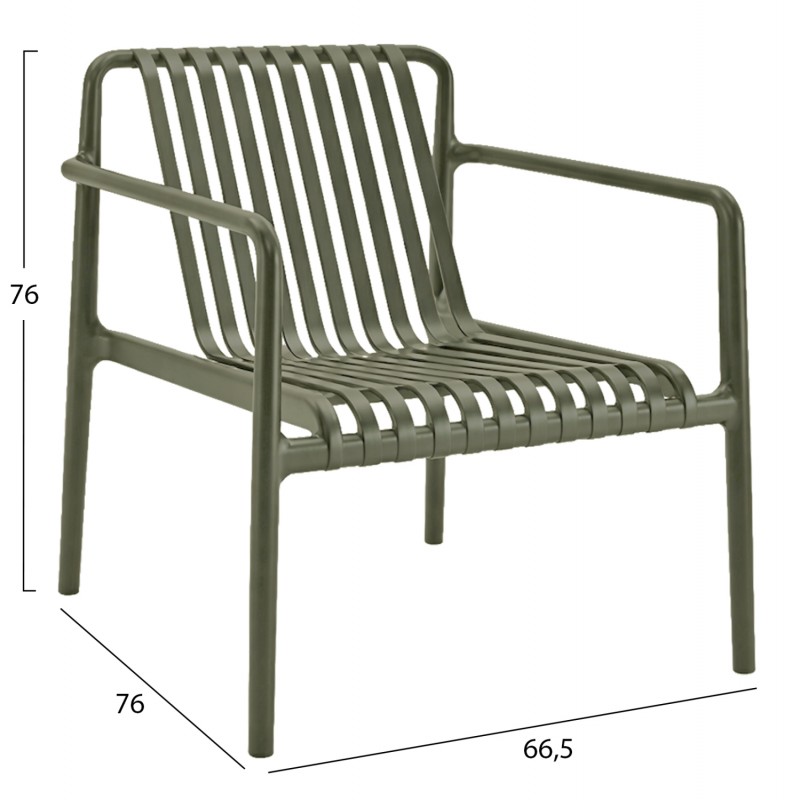 ΠΟΛΥΘΡΟΝΑ LOUNGE ΕΞΩΤ.ΧΩΡΟΥ MALEN HM6626.05 OLIVE GREEN ΠΟΛΥΠΡΟΠΥΛΕΝΙΟ 66x77x76Υεκ