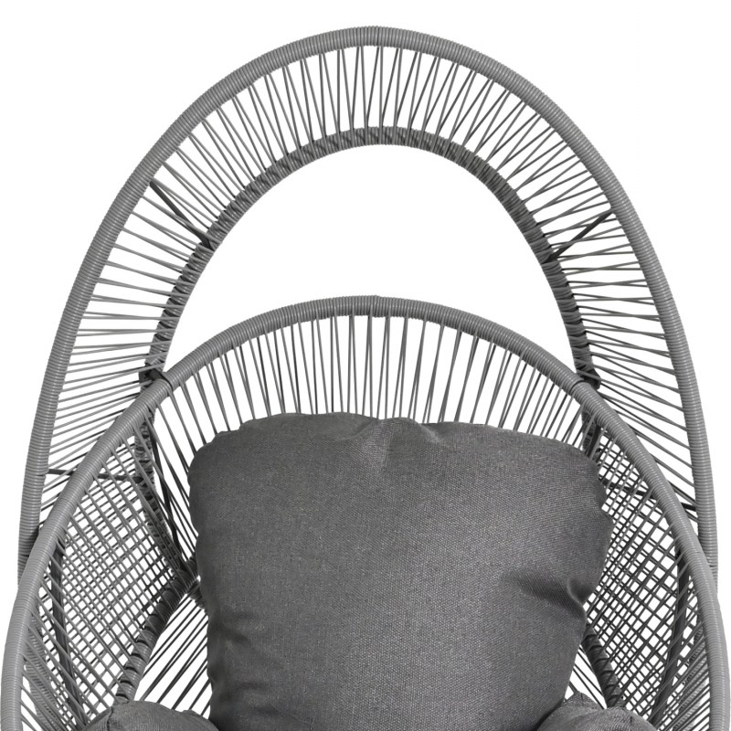 ΠΟΛΥΘΡΟΝΑ-ΦΩΛΙΑ RULER HM6506.01 ΓΚΡΙ ΜΕΤΑΛΛΟ-P.E.RATTAN-ΜΑΞΙΛΑΡΙΑ 90x85x149Υεκ