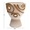 ΕΠΙΤΡΑΠΕΖΙΟ ΔΙΑΚΟΣΜΗΤΙΚΟ ΒΑΖΟ DEAN HM4678.02 ΤΕΡΑΚΟΤΑ ΣΕ ΚΡΕΜ--Φ23x29Υεκ.