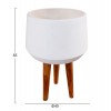 ΓΛΑΣΤΡΑ ΕΣΩΤ.ΧΩΡΟΥ QUAN HM4680.02L FIBER CEMENT ΛΕΥΚΟ--ΒΑΣΗ TEAK Φ40x85Υεκ