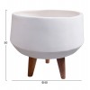ΓΛΑΣΤΡΑ ΕΣΩΤ.ΧΩΡΟΥ QUAN HM4680.02S FIBER CEMENT ΛΕΥΚΟ--ΒΑΣΗ TEAK Φ37x36Υεκ