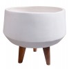 ΓΛΑΣΤΡΑ ΕΣΩΤ.ΧΩΡΟΥ QUAN HM4680.02S FIBER CEMENT ΛΕΥΚΟ--ΒΑΣΗ TEAK Φ37x36Υεκ