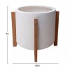 ΓΛΑΣΤΡΑ ΕΣΩΤ.ΧΩΡΟΥ HOFF HM4682.02M FIBER CEMENT ΛΕΥΚΟ-TEAK ΒΑΣΗ Φ40x39Υεκ