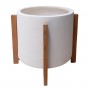 ΓΛΑΣΤΡΑ ΕΣΩΤ.ΧΩΡΟΥ HOFF HM4682.02M FIBER CEMENT ΛΕΥΚΟ-TEAK ΒΑΣΗ Φ40x39Υεκ