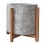 ΓΛΑΣΤΡΑ ΕΣΩΤ.ΧΩΡΟΥ HOFF HM4682.03M FIBER CEMENT ΓΚΡΙ-TEAK ΒΑΣΗ Φ40x39Υεκ