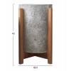 ΓΛΑΣΤΡΑ ΕΣΩΤ.ΧΩΡΟΥ HOFF HM4682.03S FIBER CEMENT ΓΚΡΙ-TEAK ΒΑΣΗ Φ33x42Υεκ