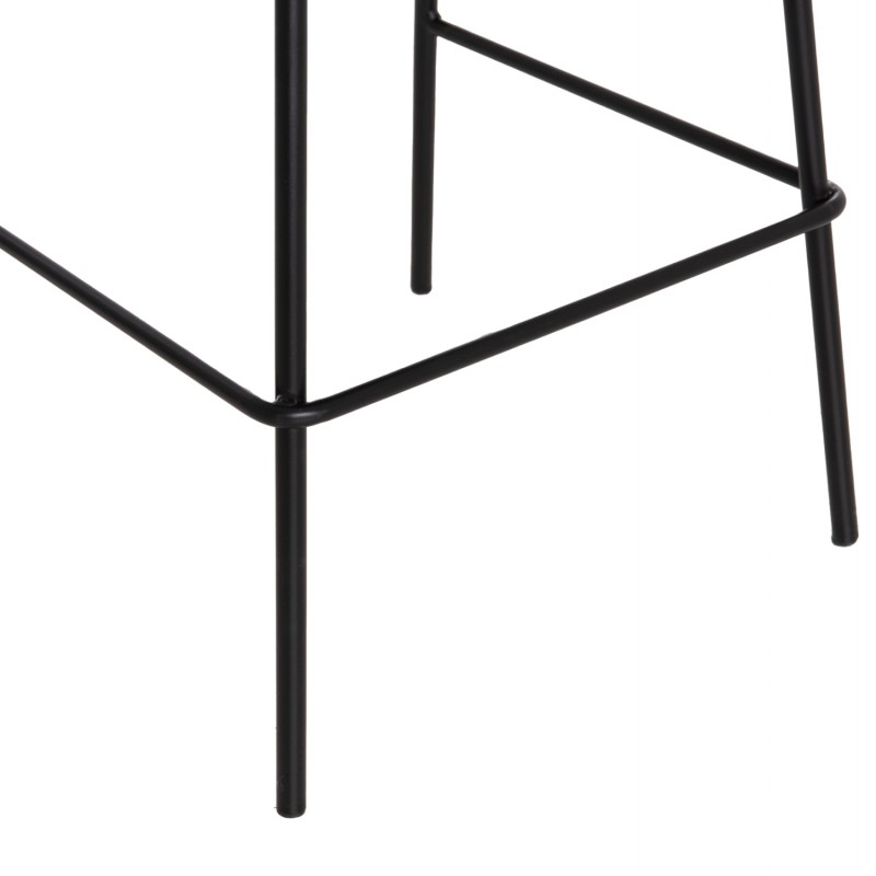 ΣΚΑΜΠΟ ΜΠΑΡ VINCENT HM9298.24 ΜΕΣΑΙΟΥ ΥΨΟΥΣ-ΜΑΥΡΟ ΥΦΑΣΜΑ-ΜΕΤΑΛΛΙΚΑ ΠΟΔΙΑ 43x50x92,5Υεκ