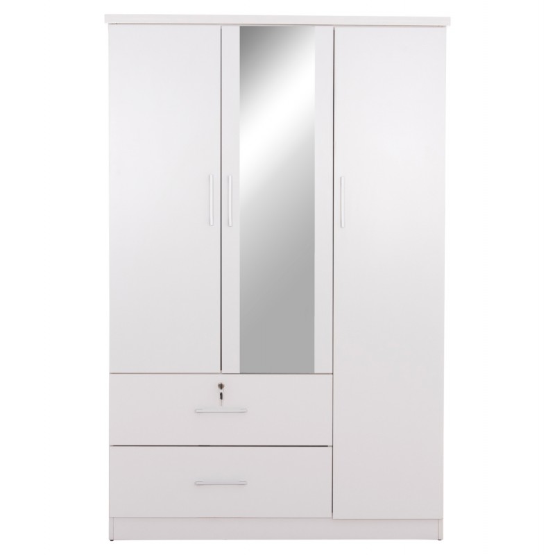 ΝΤΟΥΛΑΠΑ ΜΕ ΚΑΘΡΕΦΤΗ & ΣΥΡΤΑΡΙΑ JARRY HM2485.01 ΛΕΥΚΗ ΜΕΛΑΜΙΝΗ 119x48x183Υεκ