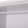 ΝΤΟΥΛΑΠΑ ΜΕ ΚΑΘΡΕΦΤΗ & ΣΥΡΤΑΡΙΑ JARRY HM2485.01 ΛΕΥΚΗ ΜΕΛΑΜΙΝΗ 119x48x183Υεκ