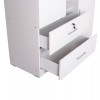 ΝΤΟΥΛΑΠΑ ΜΕ ΚΑΘΡΕΦΤΗ & ΣΥΡΤΑΡΙΑ JARRY HM2485.01 ΛΕΥΚΗ ΜΕΛΑΜΙΝΗ 119x48x183Υεκ