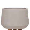 ΓΛΑΣΤΡΑ ΕΣΩΤ.ΧΩΡΟΥ QUAN HM4680.03L FIBER CEMENT ΓΚΡΙ--ΒΑΣΗ TEAK Φ38x62Υεκ