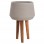 ΓΛΑΣΤΡΑ ΕΣΩΤ.ΧΩΡΟΥ QUAN HM4680.03L FIBER CEMENT ΓΚΡΙ--ΒΑΣΗ TEAK Φ38x62Υεκ