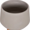 ΓΛΑΣΤΡΑ ΕΣΩΤ.ΧΩΡΟΥ QUAN HM4680.03L FIBER CEMENT ΓΚΡΙ--ΒΑΣΗ TEAK Φ38x62Υεκ