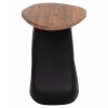 ΒΟΗΘΗΤΙΚΟ ΤΡΑΠΕΖΙ AIDA HM4692.01 FIBER CEMENT ΜΑΥΡΟ--ΞΥΛΟ TEAK TOP 47x60x59Υεκ