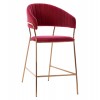 ΣΚΑΜΠΟ ΜΕΣ.ΥΨΟΥΣ THEODORE HM8734.06 ΒΕΛΟΥΔΟ ΚΟΚΚΙΝΟ--ΕΠΙΧΡΥΣΟΣ ΣΚΕΛΕΤΟΣ 60x55x100Yεκ