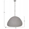ΦΩΤΙΣΤΙΚΟ ΟΡΟΦΗΣ ΚΡΕΜΑΣΤΟ JAYLEN HM4703.03XL FIBER CEMENT ΓΚΡΙ 74x68x50-70Υεκ.