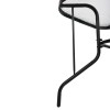 ΣΕΤ ΤΡΑΠΕΖΑΡΙΑΣ 5ΤΜΧ ADAM HM10727.03 ΚΑΡΕΚΛΕΣ ΜΕΤΑΛΛΙΚΕΣ & ΤΡΑΠΕΖΙ 120x70εκ ΜΑΥΡΟ