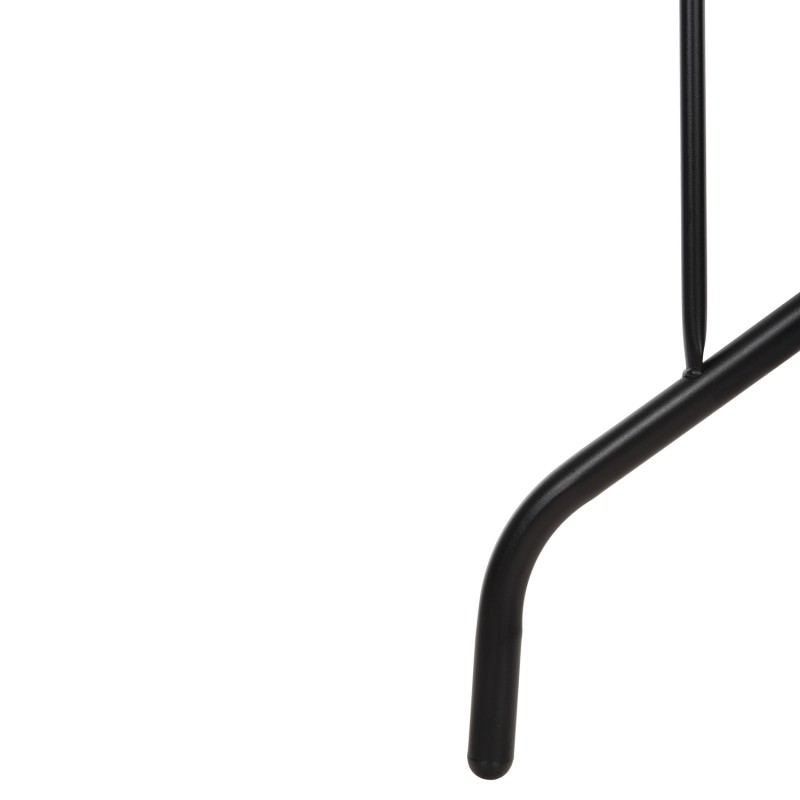 ΣΕΤ ΤΡΑΠΕΖΑΡΙΑΣ 5ΤΜΧ ADAM HM10727.03 ΚΑΡΕΚΛΕΣ ΜΕΤΑΛΛΙΚΕΣ & ΤΡΑΠΕΖΙ 120x70εκ ΜΑΥΡΟ