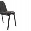 ΚΑΡΕΚΛΑ JANISHA HM1010.01 ΜΕ ΔΕΡΜΑΤΙΝΗ PU ΜΑΥΡΟ 53,5x59x77 εκ.