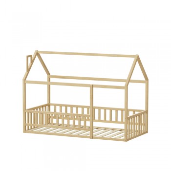 ΚΡΕΒΑΤΙ ΠΑΙΔΙΚΟ ΜΕ ΚΑΓΚΕΛΟ HOUSER HM706.01 τ.MONTESSORI ΞΥΛΟ ΠΕΥΚΟ ΦΥΣΙΚΟ-190x90εκ