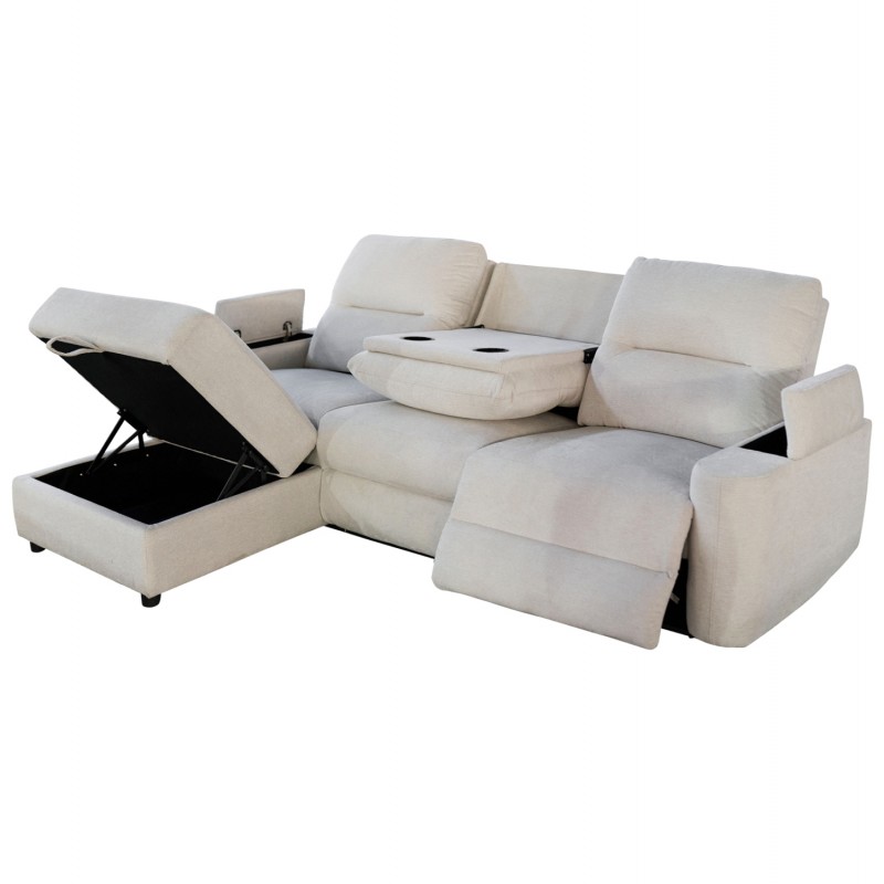 ΣΕΤ ΚΑΝΑΠΕΣ-ΠΟΛΥΘΡΟΝΑ RELAX SYNTHIA HM10735.01 ΜΠΕΖ ΥΦΑΣΜΑ-ΗΛΕΚΤΡΙΚΗ ΑΝΑΚΛΙΣΗ [L]