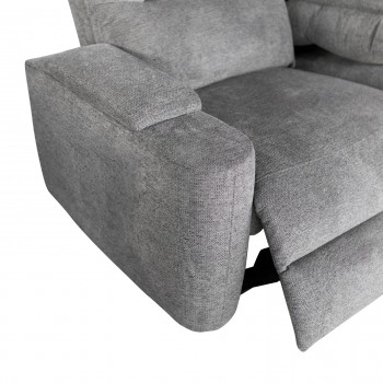 ΣΕΤ ΚΑΝΑΠΕΣ-ΠΟΛΥΘΡΟΝΑ RELAX SYNTHIA HM10736.03 ΓΚΡΙ ΥΦΑΣΜΑ-ΗΛ.ΑΝΑΚΛΙΣΗ [R]