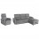 ΣΕΤ ΚΑΝΑΠΕΣ-ΠΟΛΥΘΡΟΝΑ RELAX SYNTHIA HM10736.03 ΓΚΡΙ ΥΦΑΣΜΑ-ΗΛ.ΑΝΑΚΛΙΣΗ [R]