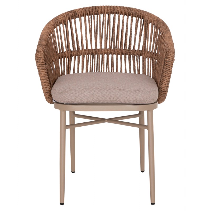 ΠΟΛΥΘΡΟΝΑ ΑΛΟΥΜΙΝΙΟΥ ORIN HM6265.03 ΚΑΠΟΥΤΣΙΝΟ- P.E.RATTAN ΣΕ ΦΥΣΙΚΟ 58x61x75Υεκ.
