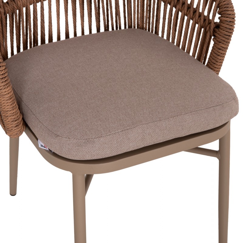 ΠΟΛΥΘΡΟΝΑ ΑΛΟΥΜΙΝΙΟΥ ORIN HM6265.03 ΚΑΠΟΥΤΣΙΝΟ- P.E.RATTAN ΣΕ ΦΥΣΙΚΟ 58x61x75Υεκ.