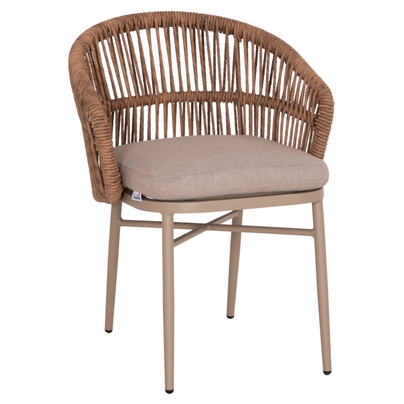 ΠΟΛΥΘΡΟΝΑ ΑΛΟΥΜΙΝΙΟΥ ORIN HM6265.03 ΚΑΠΟΥΤΣΙΝΟ- P.E.RATTAN ΣΕ ΦΥΣΙΚΟ 58x61x75Υεκ.