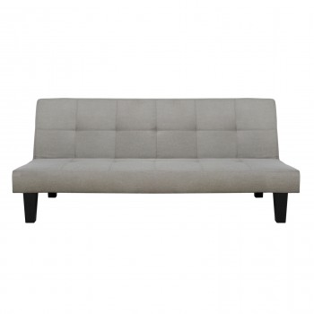 ΚΑΝΑΠΕΣ ΚΡΕΒΑΤΙ ODESSA HM3000.01 ΥΦΑΣΜΑ ΜΠΕΖ 179x80x79 εκ.