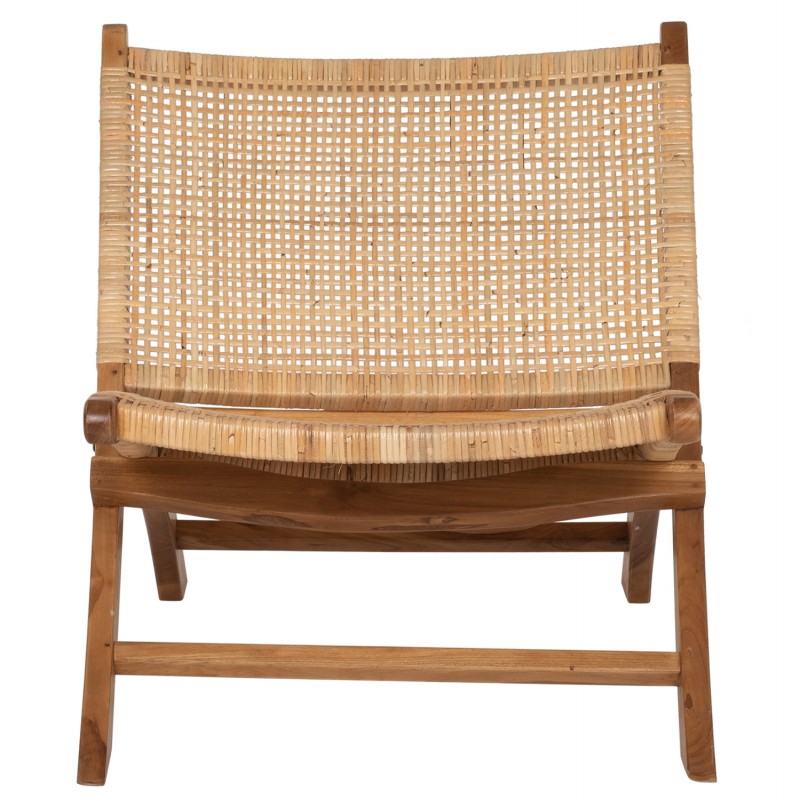 ΚΑΡΕΚΛΑ LOUNGE ΑΝΑΔΙΠΛΟΥΜΕΝΗ ANTIL HM9379.01 ΜΑΣΙΦ ΞΥΛΟ ΤEAK ΦΥΣΙΚΟ 66x77x67Yεκ.
