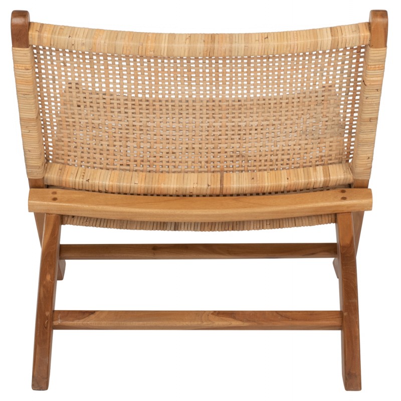 ΚΑΡΕΚΛΑ LOUNGE ΑΝΑΔΙΠΛΟΥΜΕΝΗ ANTIL HM9379.01 ΜΑΣΙΦ ΞΥΛΟ ΤEAK ΦΥΣΙΚΟ 66x77x67Yεκ.