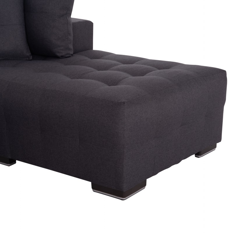 ΓΩΝΙΑΚΟΣ ΚΑΝΑΠΕΣ-ΚΡΕΒΑΤΙ ΜΕ ΑΠΟΘ.ΧΩΡΟ TRENDSTON HM3302.01R ΓΚΡΙ ΥΦΑΣΜΑ 298x177x95Υεκ