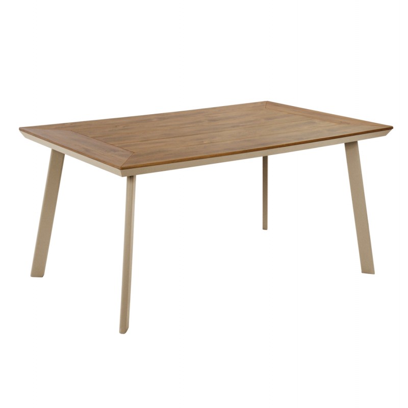 ΤΡΑΠΕΖΙ ΑΛΟΥΜΙΝΙΟΥ ΜΕ POLYWOOD TABER HM5132.04 ΚΑΠΟΥΤΣΙΝΟ 160x92x72Υεκ