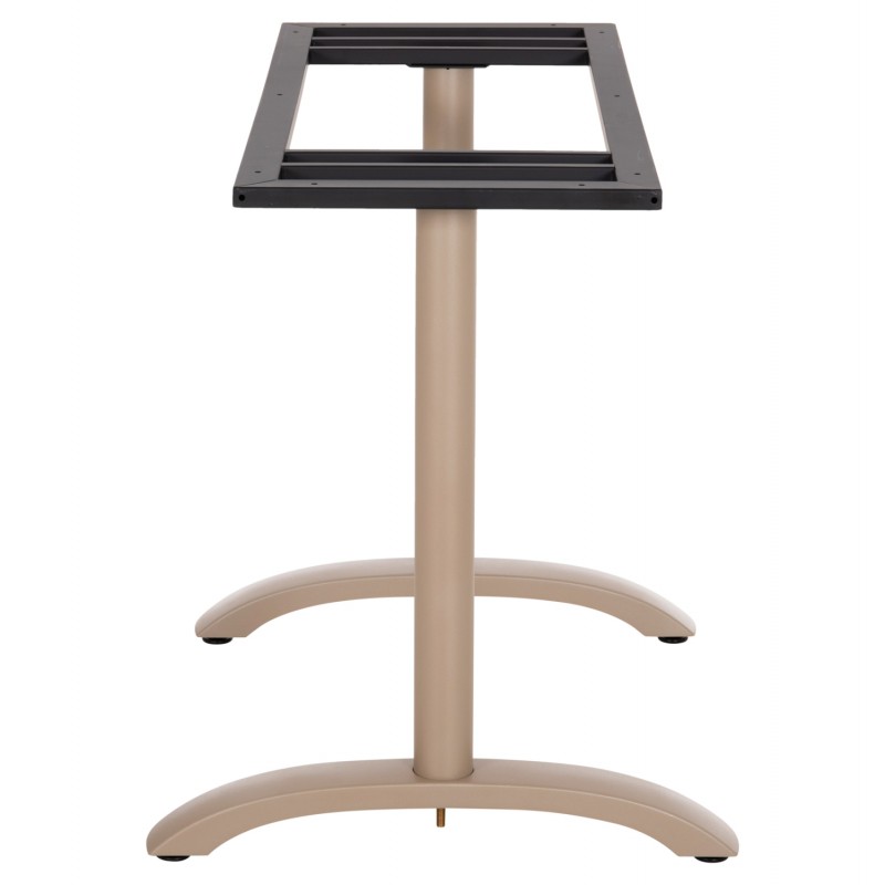 ΒΑΣΗ ΤΡΑΠΕΖΙΟΥ ΑΛΟΥΜΙΝΙΟΥ ΔΙΣΤΗΛΗ HM461.25 CAPPUCINO ΜΕ ΡΕΓΟΥΛΑΤΟΡΟΥΣ 100Χ60Χ73Υεκ.