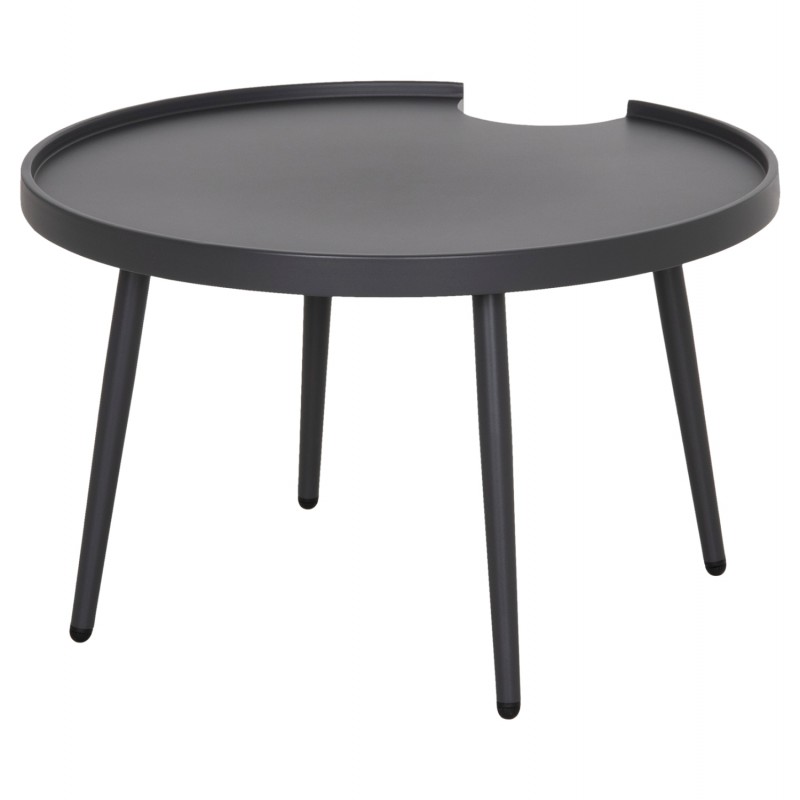 ΤΡΑΠΕΖΙ ΜΕΣΗΣ ΣΤΡΟΓΓΥΛΟ ΕΞ.ΧΩΡΟΥ TEROC HM6434.01 ΑΛΟΥΜΙΝΙΟ ΓΚΡΙ Φ70x44Υεκ