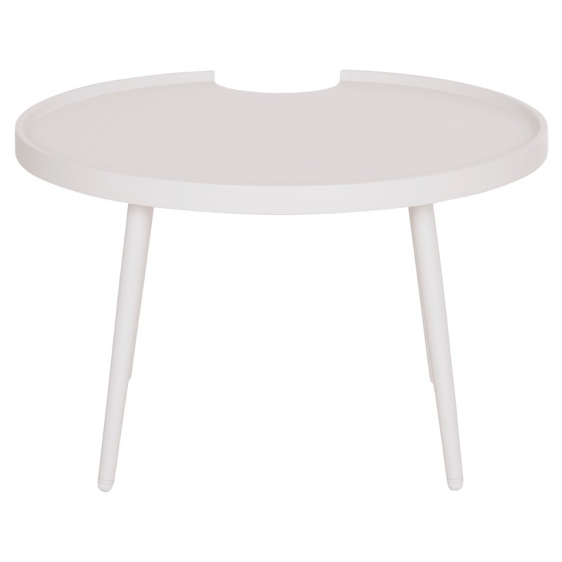 ΤΡΑΠΕΖΙ ΜΕΣΗΣ ΣΤΡΟΓΓΥΛΟ ΕΞ.ΧΩΡΟΥ TEROC HM6434.02 ΑΛΟΥΜΙΝΙΟ ΛΕΥΚΟ Φ70x44Υεκ