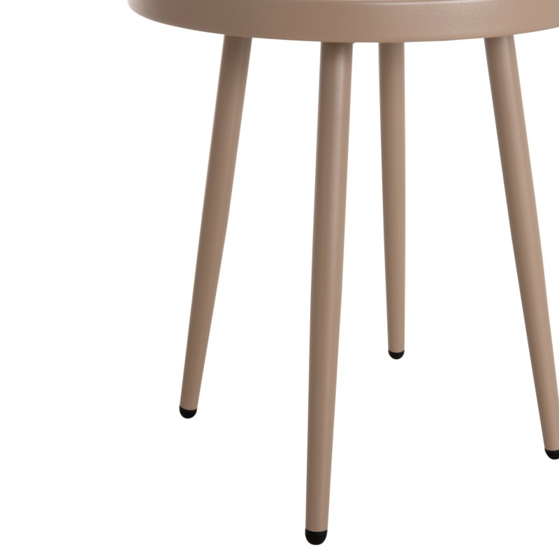 ΤΡΑΠΕΖΙ ΒΟΗΘΗΤΙΚΟ ΣΤΡΟΓΓΥΛΟ ΕΞ.ΧΩΡΟΥ TEROC HM6433.03 ΑΛΟΥΜΙΝΙΟ ΚΑΠΟΥΤΣΙΝΟ Φ47x53Υεκ