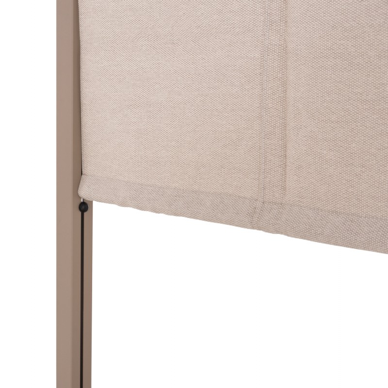 ΔΙΠΛΗ ΞΑΠΛΩΣΤΡΑ ΑΛΟΥΜΙΝΙΟΥ ΠΑΡΑΛΙΑΣ ΜΕ ΣΚΙΑΣΤΡΟ GALLANT HM6097.04 ΚΑΠΟΥΤΣΙΝΟ 2x2x2μ