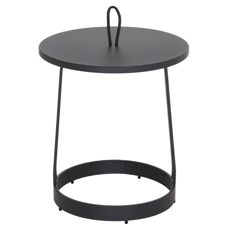 ΤΡΑΠΕΖΙ ΒΟΗΘΗΤΙΚΟ ΕΞ.ΧΩΡΟΥ MINO HM6432.01 ΑΛΟΥΜΙΝΙΟ & ΣΧΟΙΝΙ ΓΚΡΙ Φ47x53Υεκ