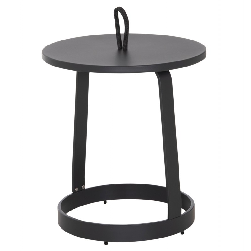 ΤΡΑΠΕΖΙ ΒΟΗΘΗΤΙΚΟ ΕΞ.ΧΩΡΟΥ MINO HM6432.01 ΑΛΟΥΜΙΝΙΟ & ΣΧΟΙΝΙ ΓΚΡΙ Φ47x53Υεκ