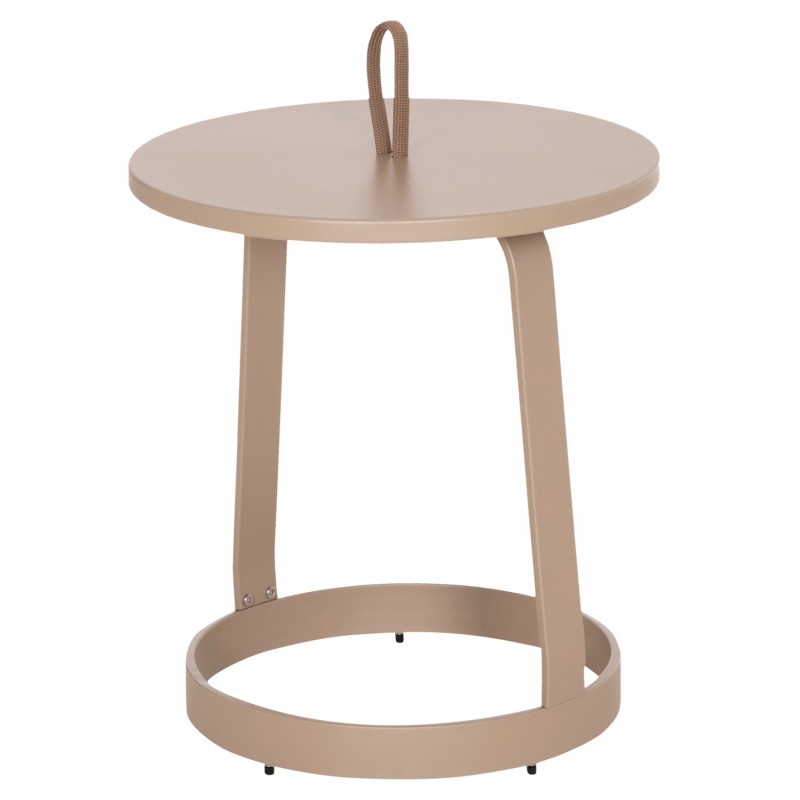 ΤΡΑΠΕΖΙ ΒΟΗΘΗΤΙΚΟ ΕΞ.ΧΩΡΟΥ MINO HM6432.03 ΑΛΟΥΜΙΝΙΟ & ΣΧΟΙΝΙ ΚΑΠΟΥΤΣΙΝΟ Φ47x53Υεκ