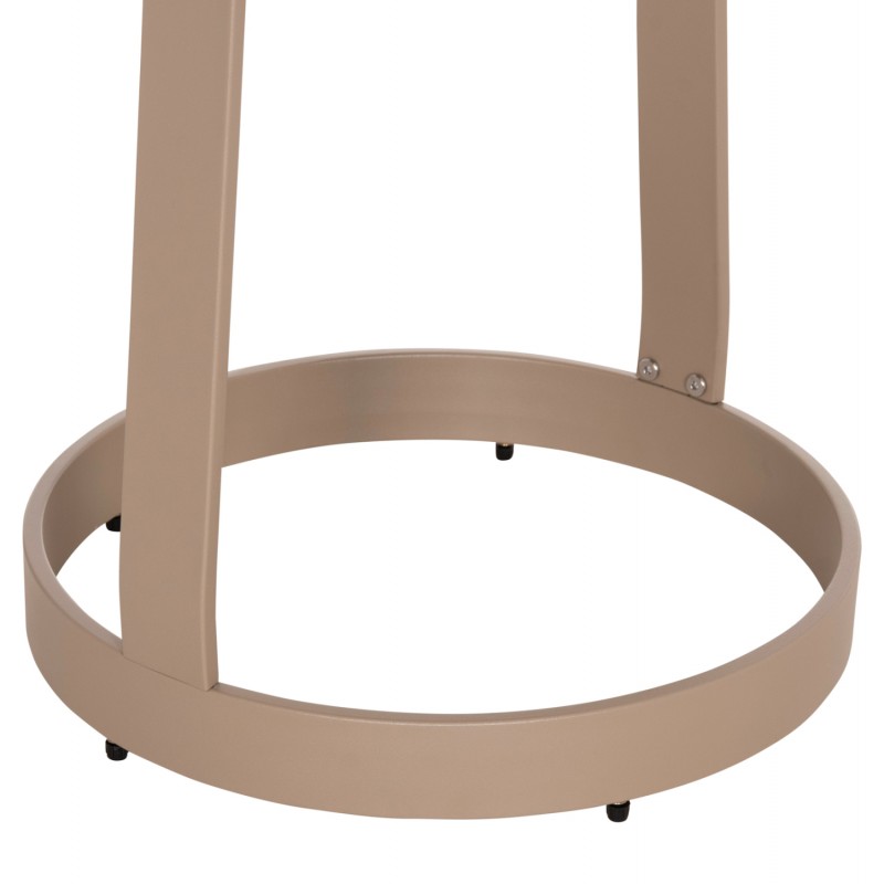 ΤΡΑΠΕΖΙ ΒΟΗΘΗΤΙΚΟ ΕΞ.ΧΩΡΟΥ MINO HM6432.03 ΑΛΟΥΜΙΝΙΟ & ΣΧΟΙΝΙ ΚΑΠΟΥΤΣΙΝΟ Φ47x53Υεκ