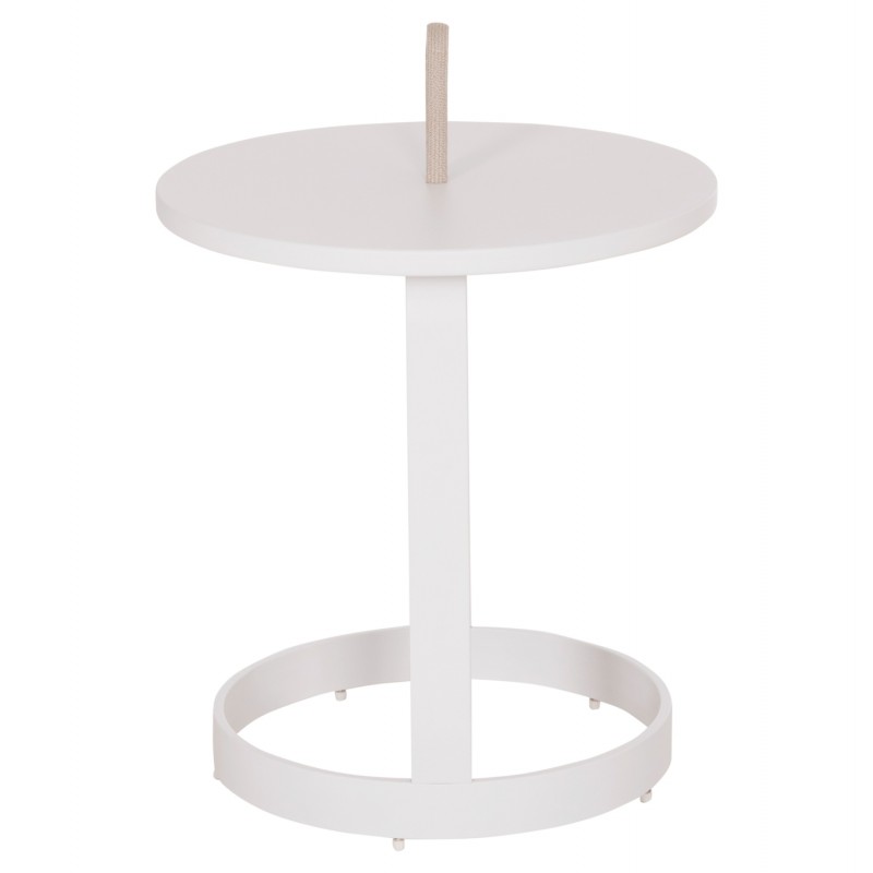 ΤΡΑΠΕΖΙ ΒΟΗΘΗΤΙΚΟ ΕΞ.ΧΩΡΟΥ MINO HM6432.02 ΑΛΟΥΜΙΝΙΟ ΛΕΥΚΟ & ΣΧΟΙΝΙ ΜΠΕΖ Φ47x53Υεκ