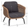 ΣΕΤ ΣΑΛΟΝΙ 5ΤΜΧ STERN HM6555.01 ΓΚΡΙ ΑΛΟΥΜΙΝΙΟ & OLEFIN--TWIST WICKER ΣΕ ΦΥΣΙΚΟ