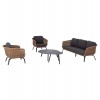 ΣΕΤ ΣΑΛΟΝΙ 5ΤΜΧ STERN HM6555.01 ΓΚΡΙ ΑΛΟΥΜΙΝΙΟ & OLEFIN--TWIST WICKER ΣΕ ΦΥΣΙΚΟ