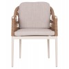 ΠΟΛΥΘΡΟΝΑ BOXER HM6556.02 ΑΛΟΥΜΙΝΙΟ & OLEFIN ΜΠΕΖ-TWIST WICKER 58x60x80Yεκ
